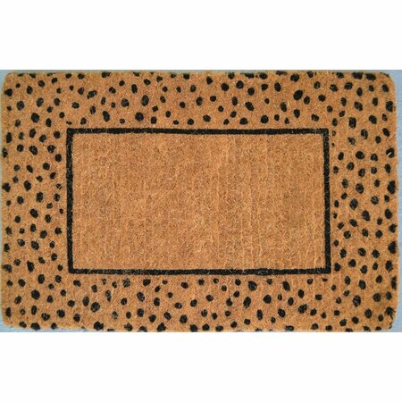IMPORTS DECOR Imports Decor  Cheetah Coir Hand Woven Printed Door Mats 669TCM